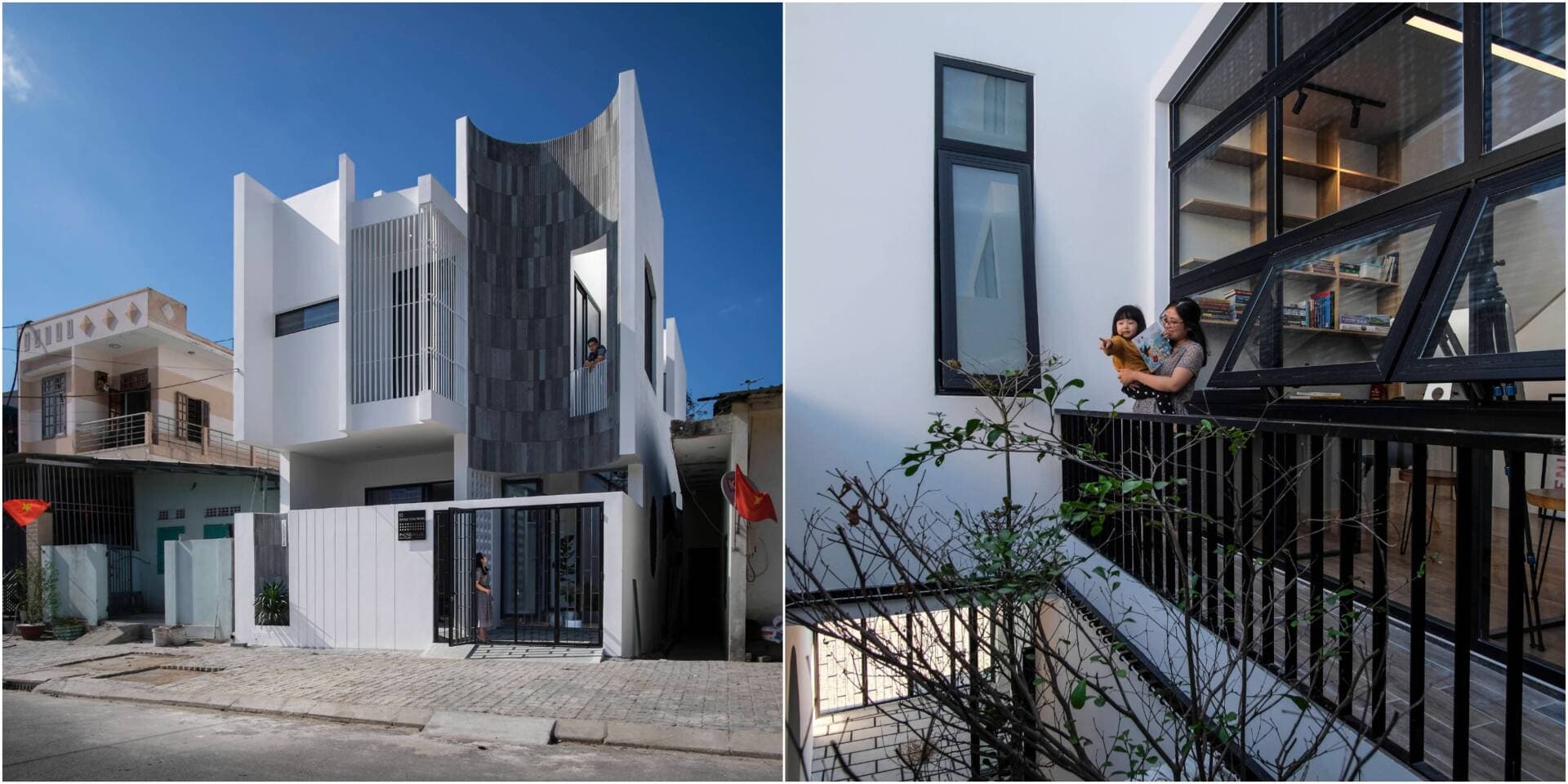 Phong House xóa bỏ nhược điểm thế đất “đầu voi đuôi chuột” bằng những đường cong