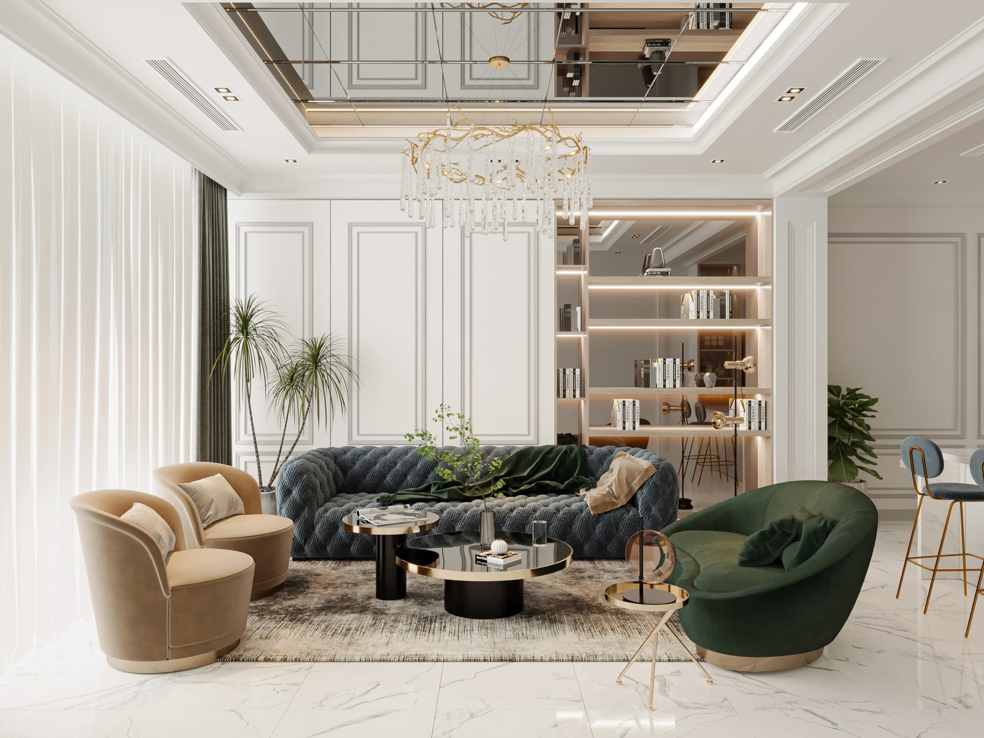 Thiết kế nhà theo phong cách Neo Classic cho gia chủ ở Hà Nội