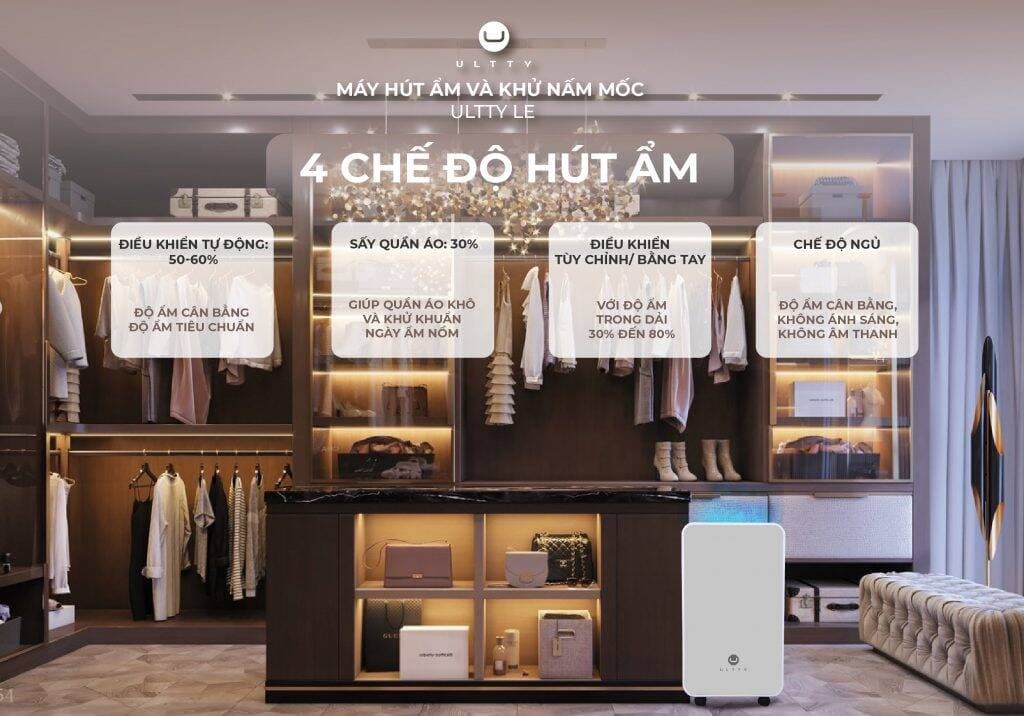 TOP 3 máy hút ẩm giá tốt Ultty, ưu đãi đến 26%