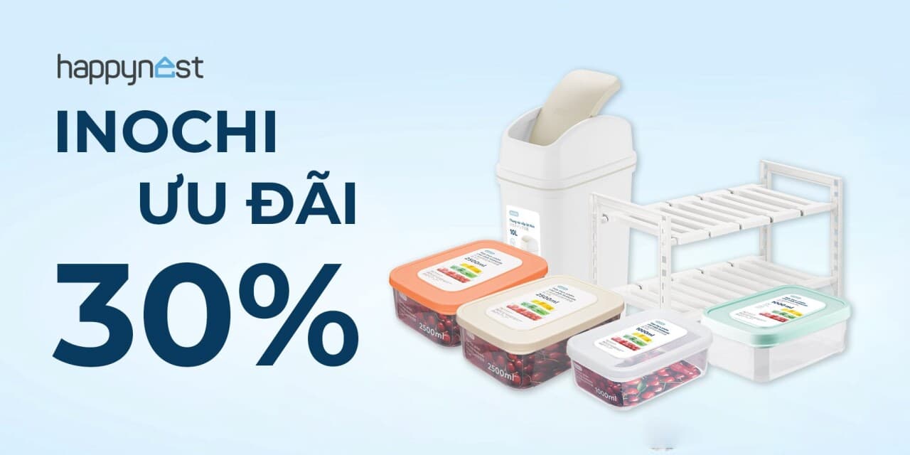 Inochi ưu đãi 30% sản phẩm gia dụng hàng TOP chào mừng ngày 8/3