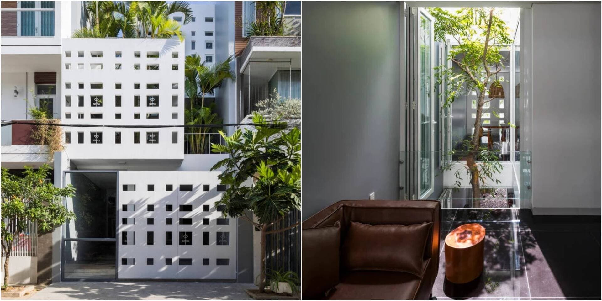 Nhà ống Nha Trang tiết kiệm đáng kể tiền điện nhờ chọn giải pháp chống nóng hướng Tây phù hợp