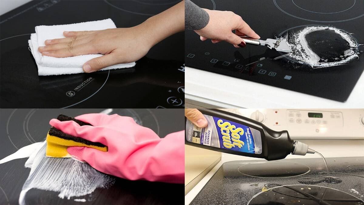 4 cách vệ sinh bếp từ bị cháy chỉ trong 5 phút cực hiệu quả