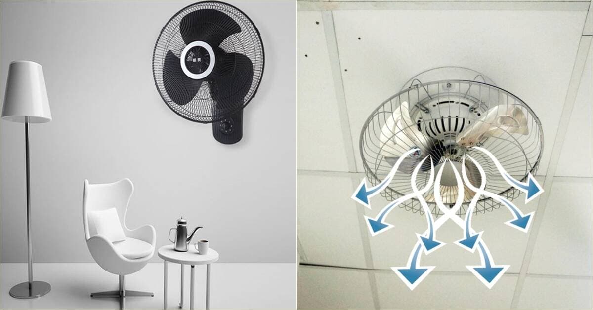Nên mua quạt đảo trần hay quạt treo tường? Ưu nhược điểm từng loại