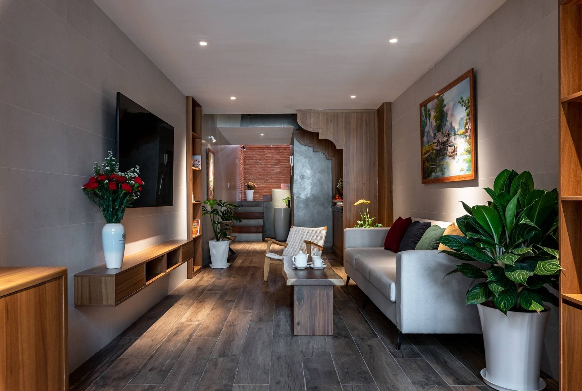 Nhà ống 59m2 tại Sài Gòn có bể bơi trên mái, chi phí hoàn thiện 3.5 tỷ đồng