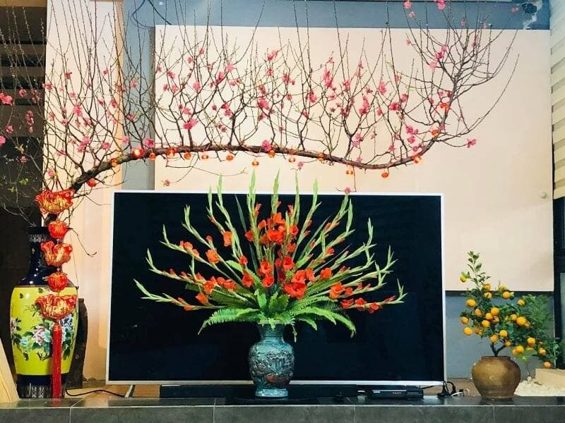 Gợi ý trang trí cây đào Tết 2025 xinh xắn, đón tài lộc vào nhà