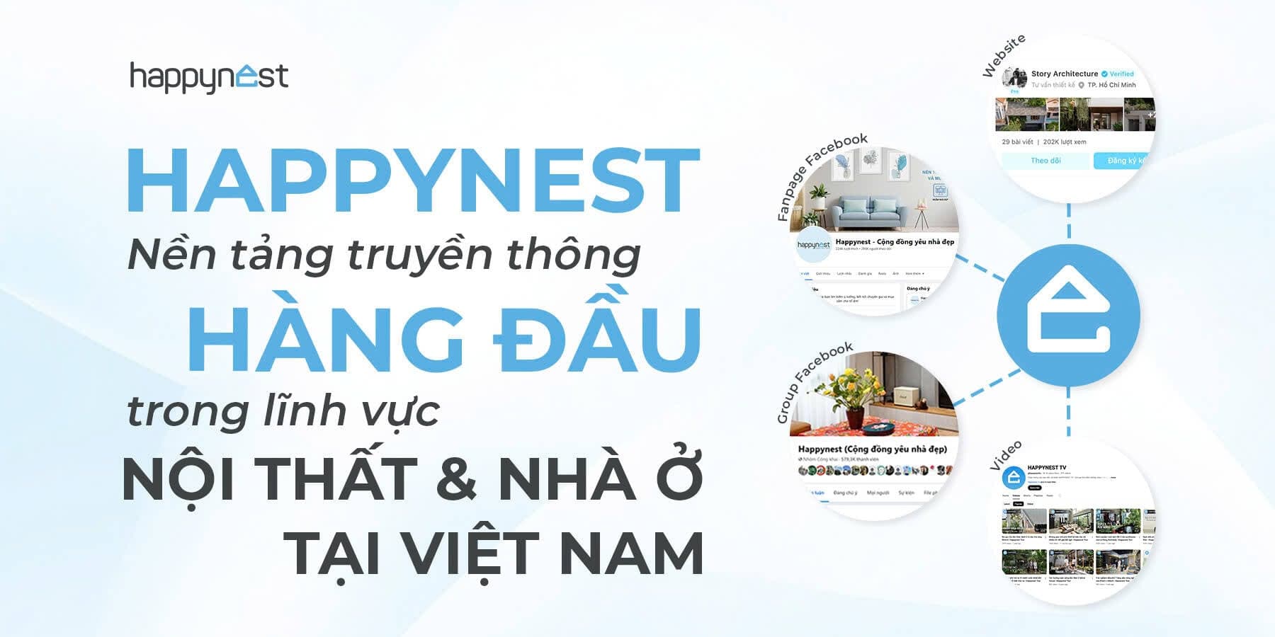 Happynest – Nền tảng truyền thông hàng đầu trong lĩnh vực nội thất & nhà ở tại Việt Nam