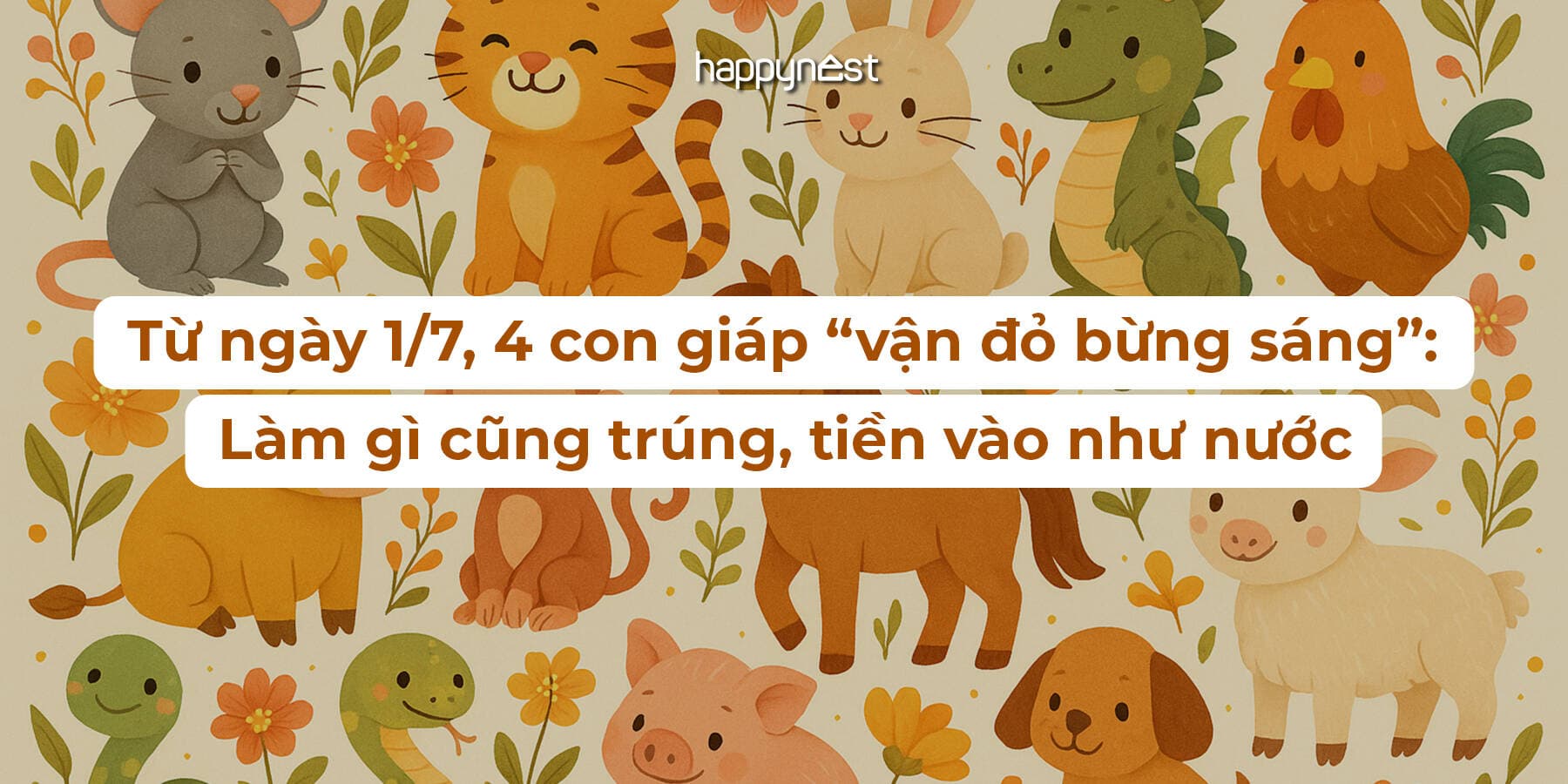 Từ ngày 1/7, 4 con giáp “vận đỏ bừng sáng”: Làm gì cũng trúng, tiền vào như nước