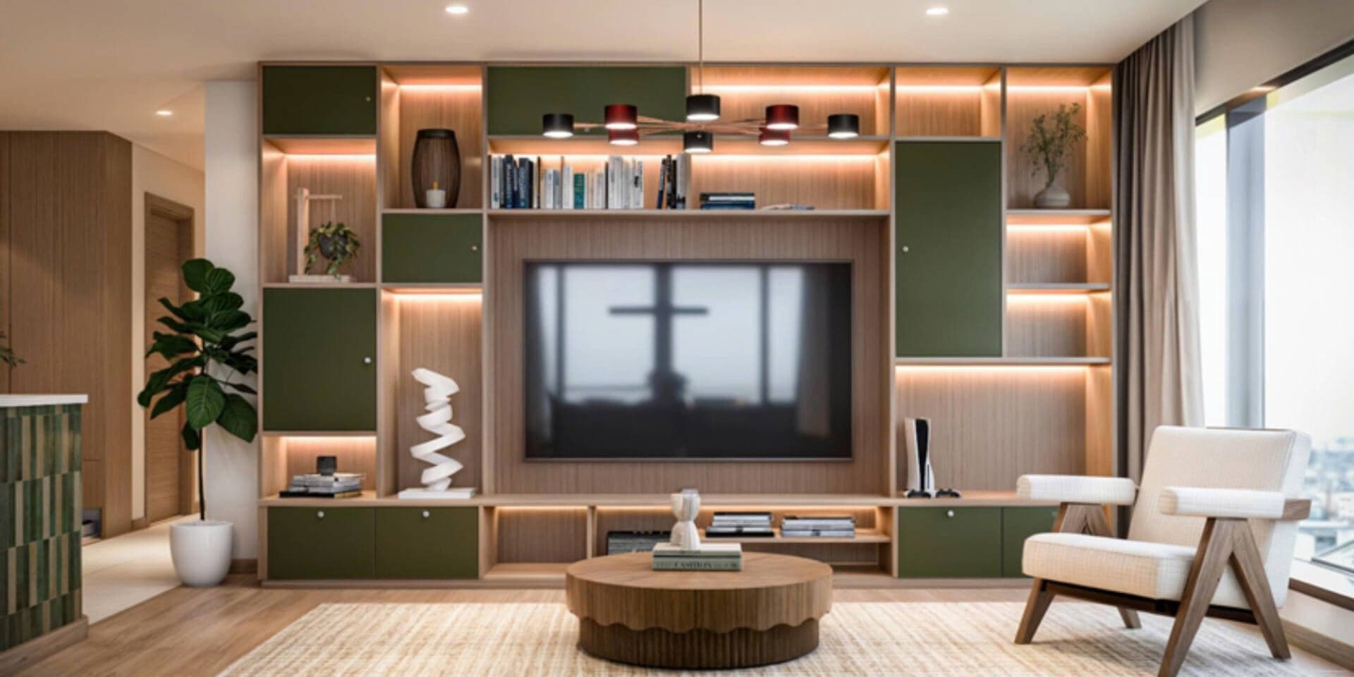 Căn hộ 127m2 đậm chất Mid-century Modern cho cặp đôi yêu mèo và thích sự thư giãn