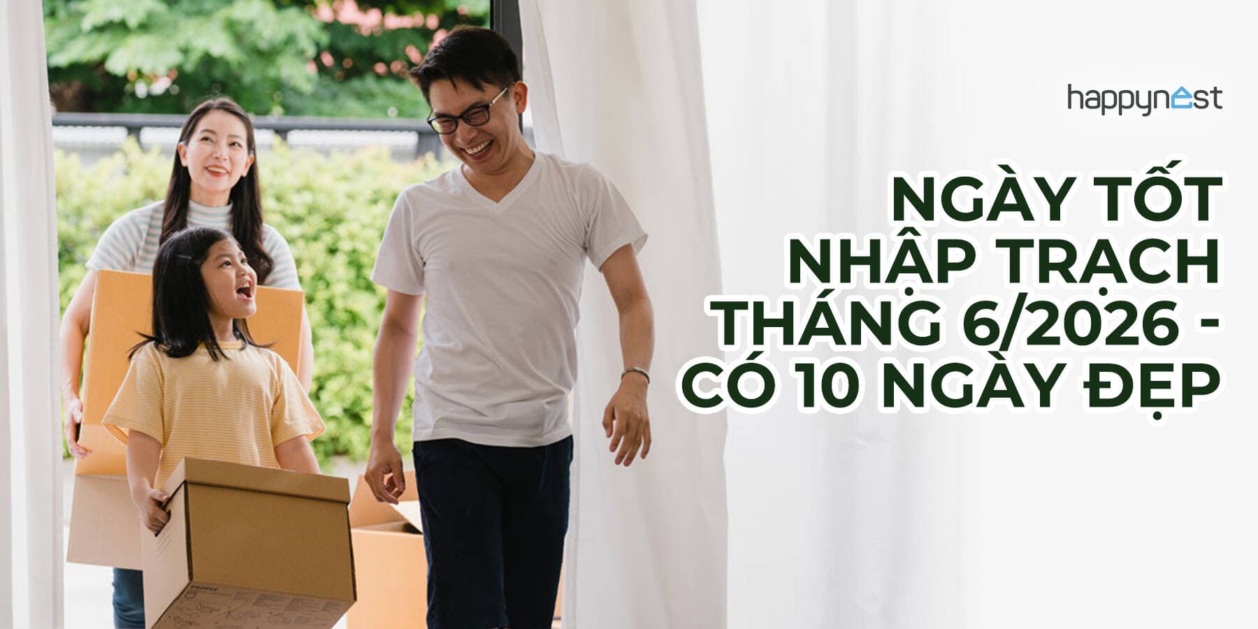 Ngày tốt nhập trạch tháng 6/2026 phong thủy