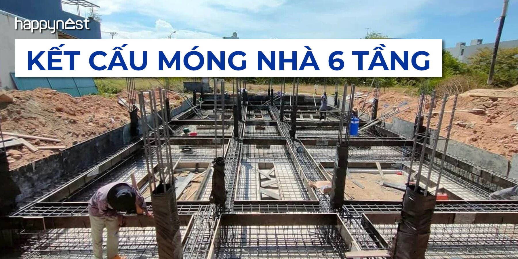 Kết cấu móng nhà 6 tầng và những lưu ý quan trọng để xây nhà an toàn và bền vững