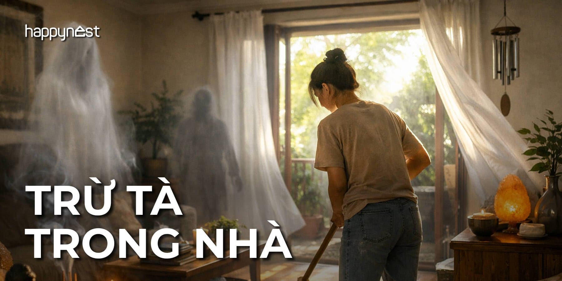 Cách thanh lọc không gian sống và trừ tà đúng phong thủy cho nhà ở hiện đại
