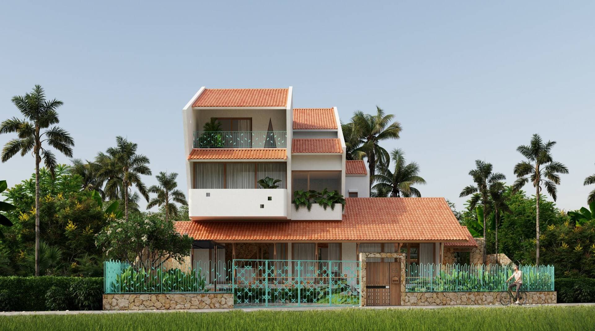 Thong Dong House ngôi nhà 408m2 ở Hội An lấy cảm hứng từ mái nhà miền Trung