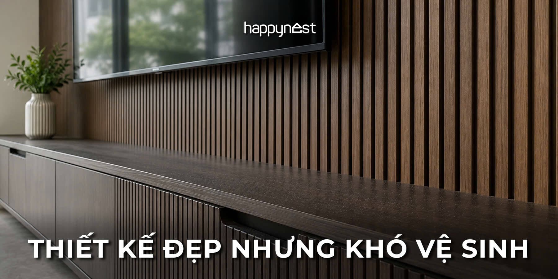 Những thiết kế đẹp trên mạng nhưng khó vệ sinh ngoài đời thật