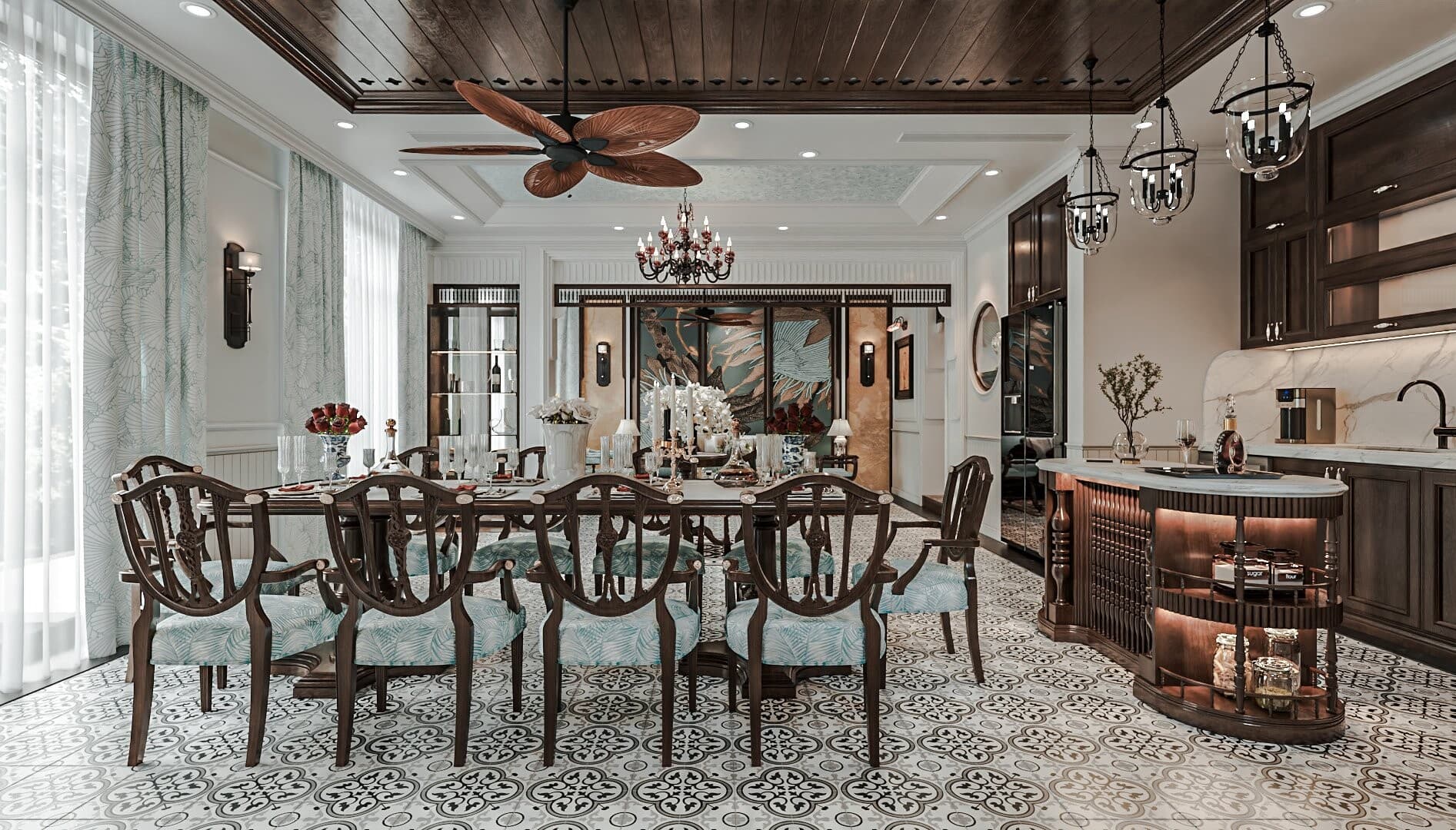 Thiết kế biệt thự Legacy Hòa Bình phong cách Indochinese