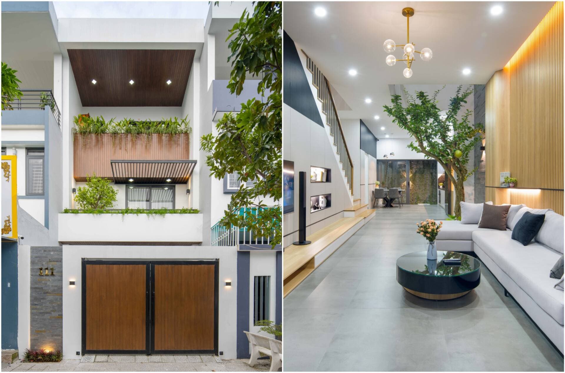 T House - Nhà ống 5x20 thiết kế hợp lý của gia chủ thuộc mệnh Thủy