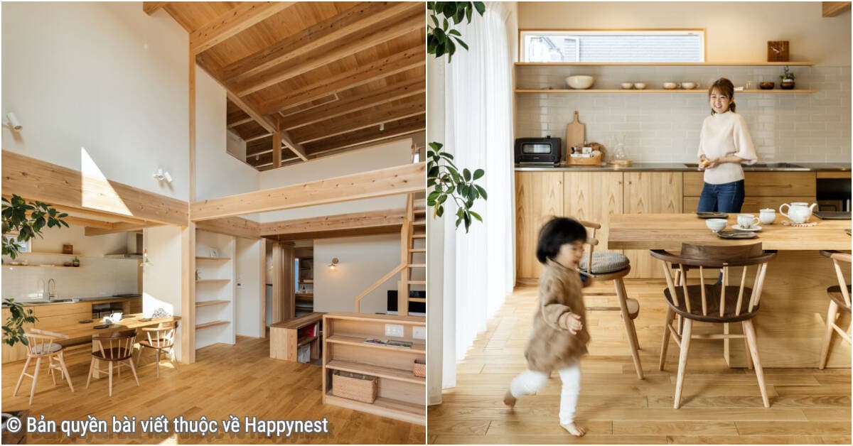 Nhà 2 tầng hướng Nam “đắt giá”, luôn phảng phất hương thơm của gỗ và tiếng nô đùa của trẻ thơ