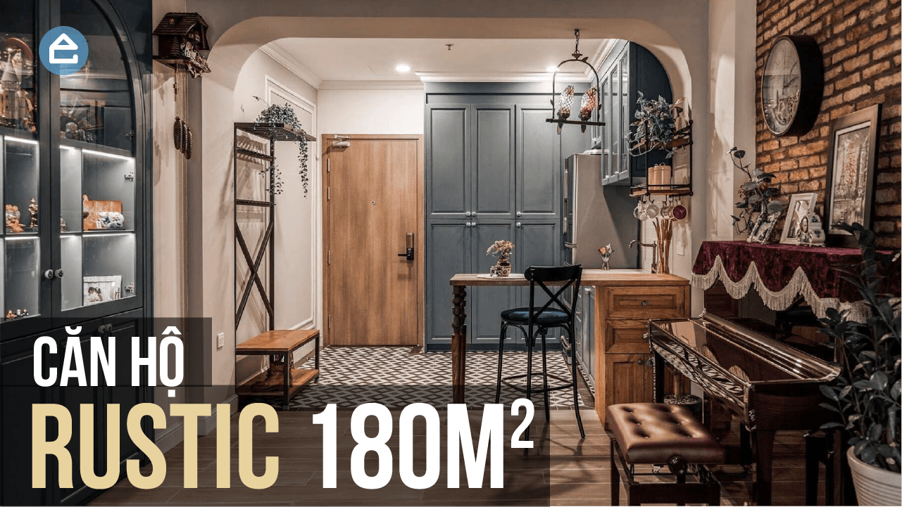 Căn hộ 180m2 thiết kế theo phong cách Rustic của cặp vợ chồng trẻ tại Sài Gòn