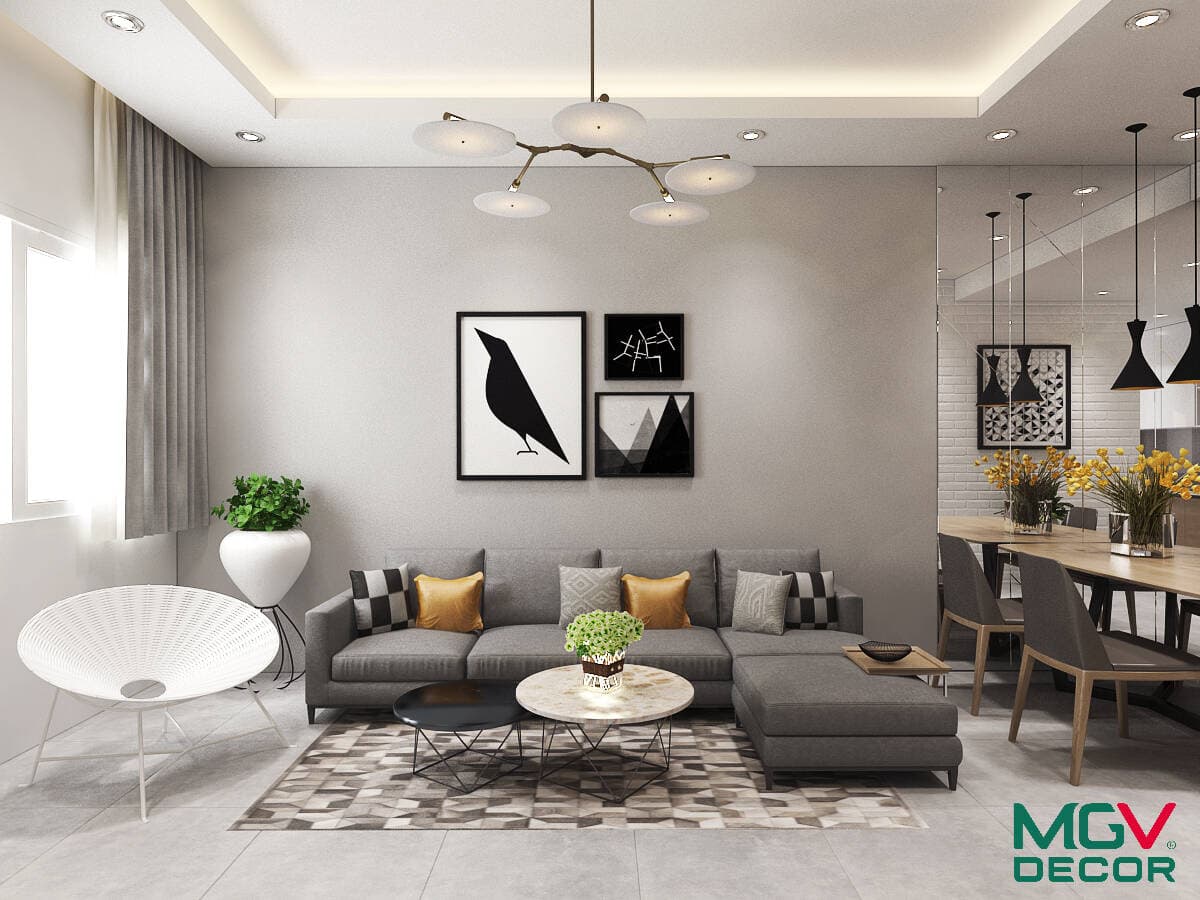 Mẫu thiết kế nội thất căn hộ Sunrise 2 phòng ngủ 74m2 đẹp 2022