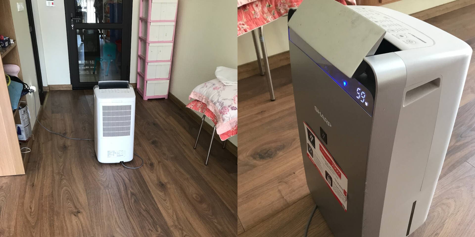 Review Máy lọc không khí và hút ẩm Sharp DW-J27FV-S