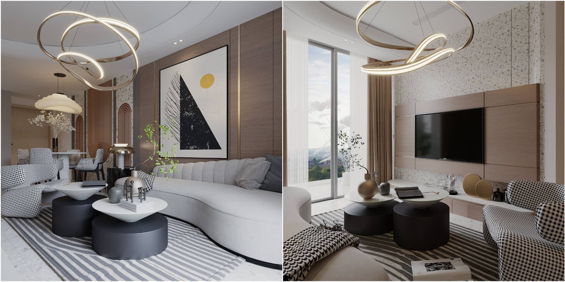 Mẫu thiết kế nội thất căn hộ 2PN The Peak Midtown Phú Mỹ Hưng