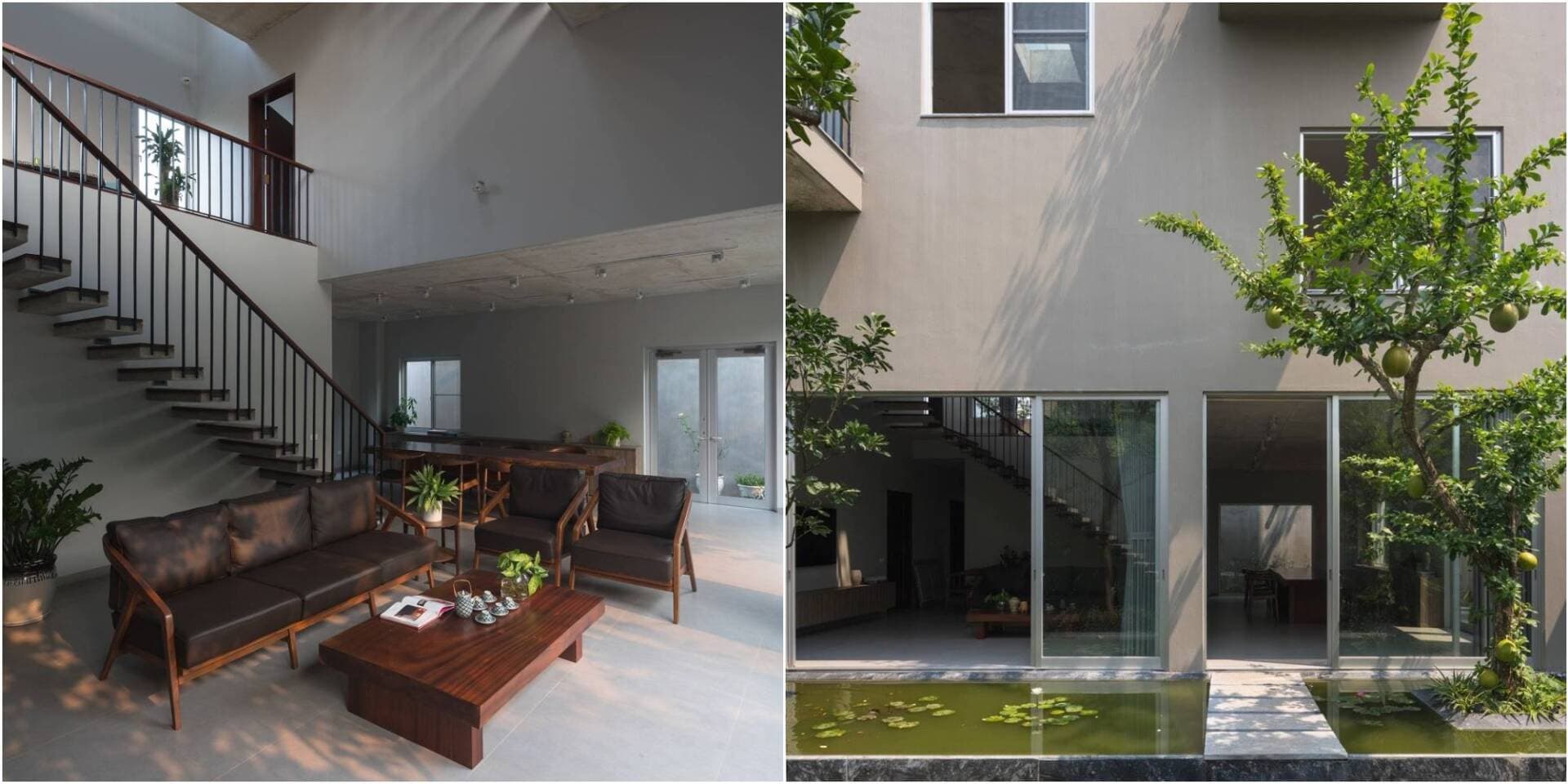 Không gian sống mộc mạc và trong lành dưới lớp bê tông của Ninh Binh house
