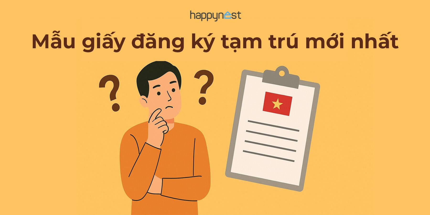 Mẫu giấy đăng ký tạm trú mới nhất năm 2026 và hướng dẫn đăng ký tạm trú chi tiết