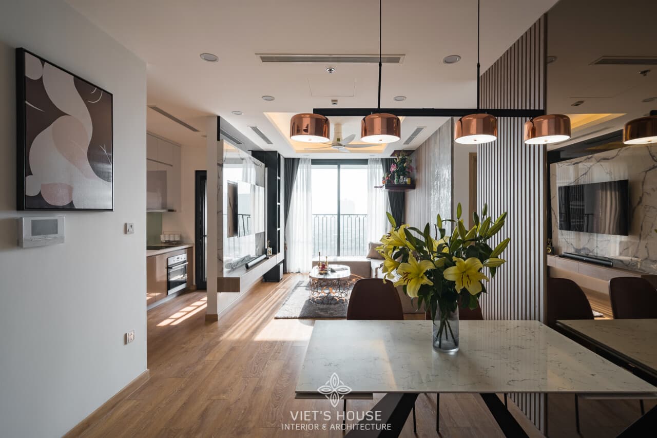 Căn hộ Hinode Hà Nội mang vẻ đẹp hiện đại tinh tế và sang trọng trong từng chi tiết nội thất