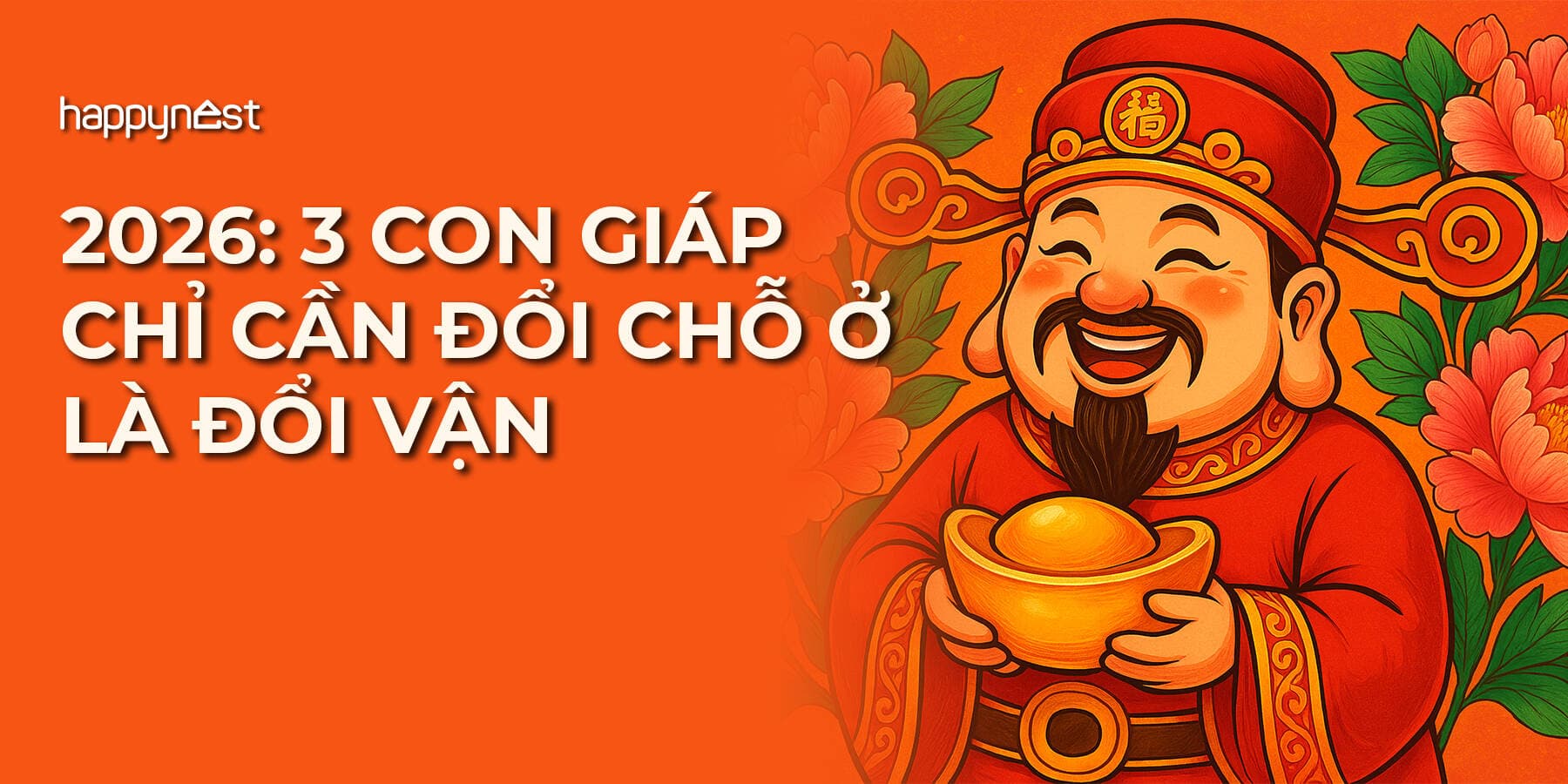 Năm 2026, ba con giáp được lợi rõ rệt khi thay đổi chỗ ở và môi trường sống