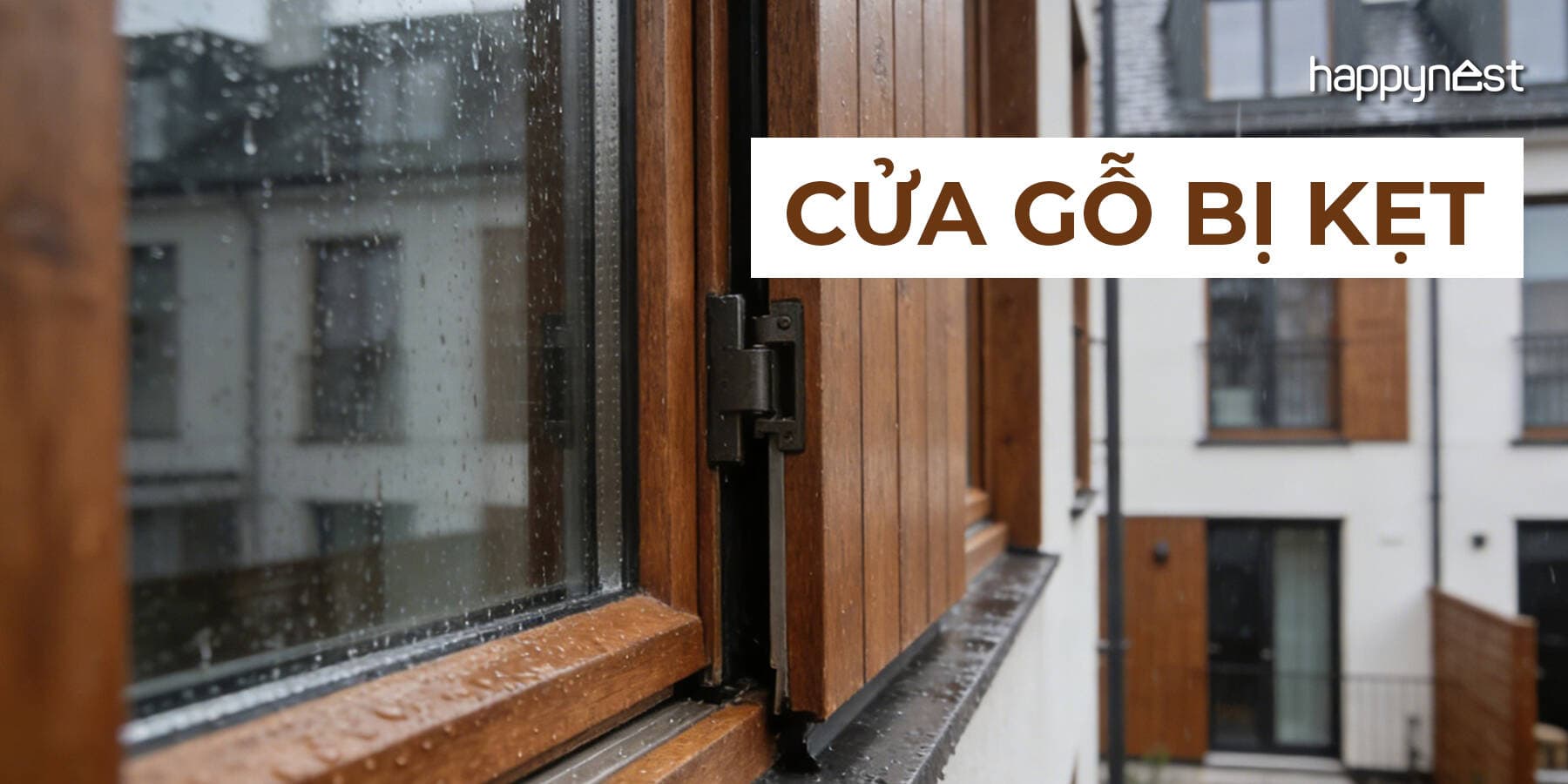 Vì sao cửa gỗ, cửa nhôm hay bị kẹt khi trời lạnh? Cách xử lý không cần gọi thợ
