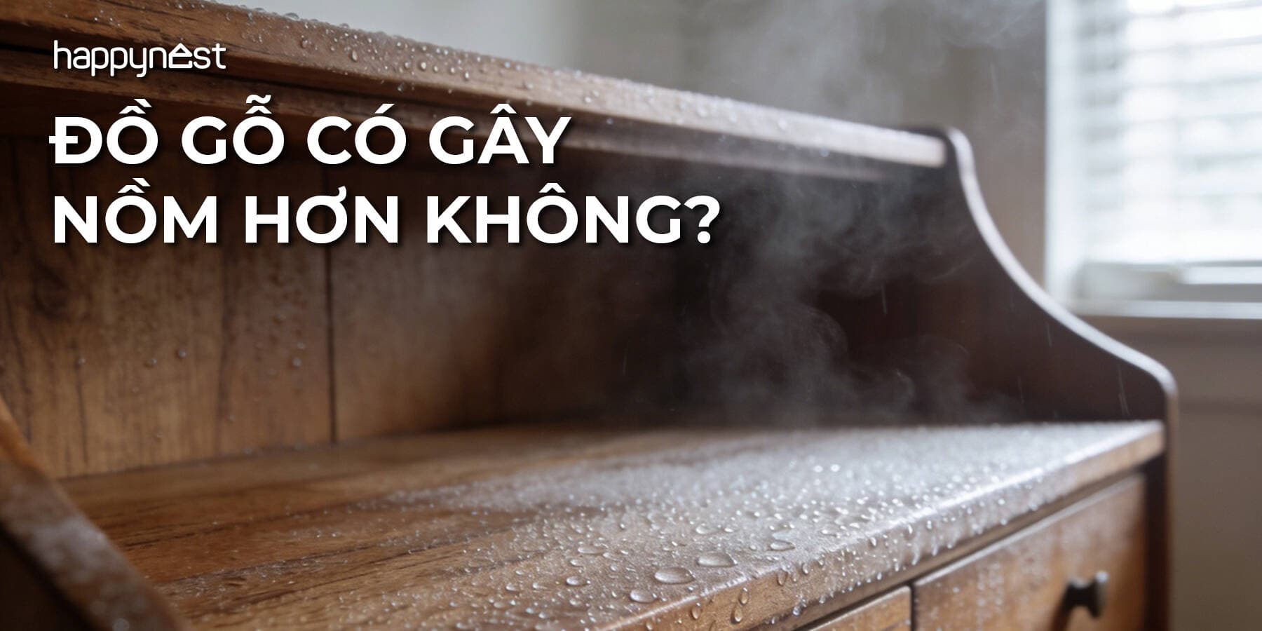 Nhà dùng nhiều đồ gỗ có làm nồm nặng hơn không?