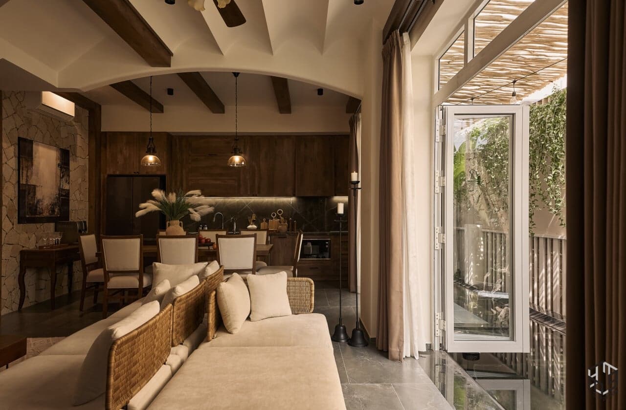 Biệt thự An Nhiên Villa 183m2 tại TP.HCM thiết kế mở phong cách đồng quê Âu Mỹ kết nối thiên nhiên và tối ưu không gian sống