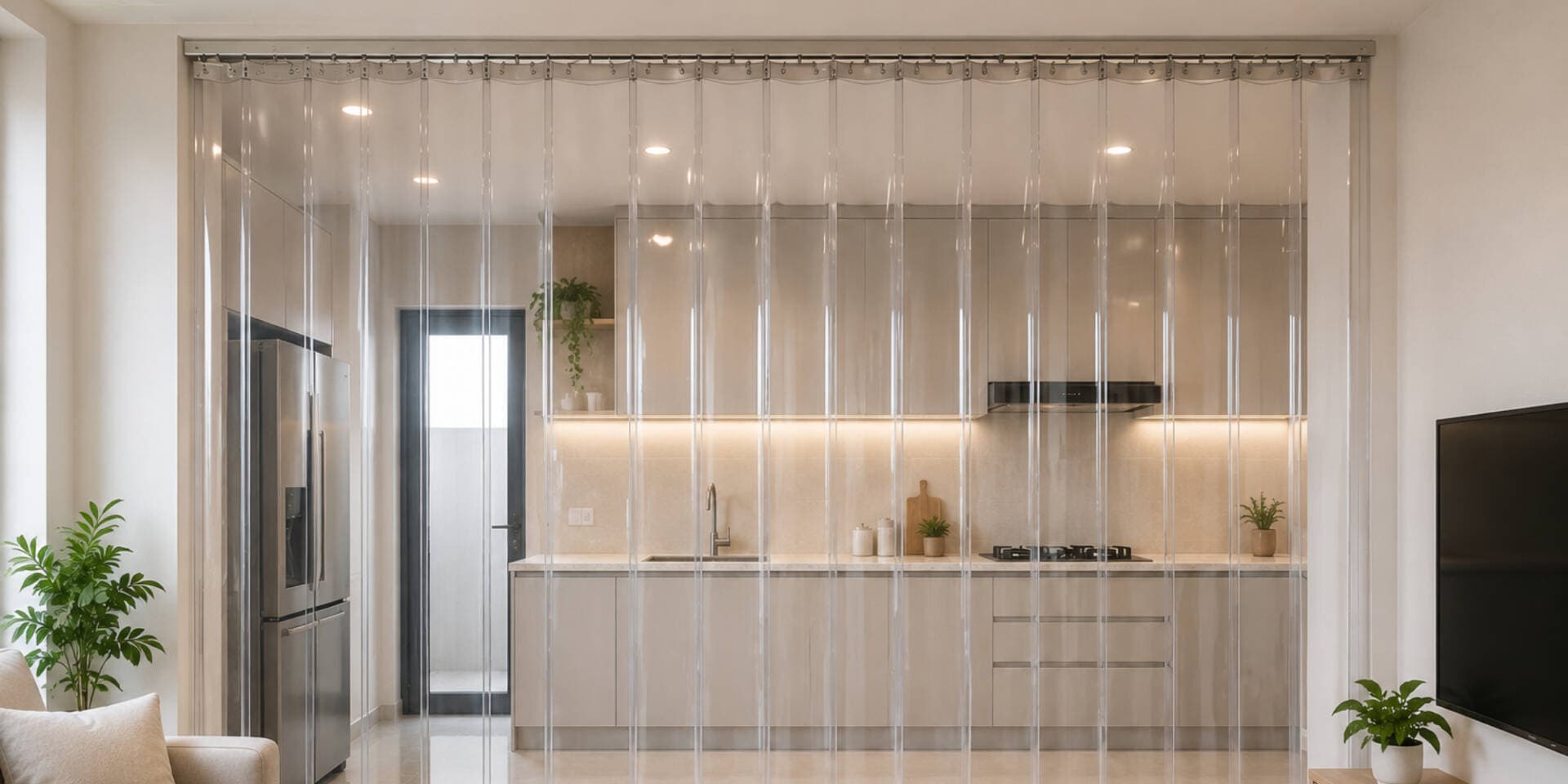 Có nên lắp rèm nhựa PVC để ngăn phòng điều hòa? KTS tư vấn giải pháp đẹp và bền hơn
