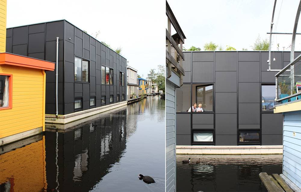 Tái hiện hoàn hảo đặc trưng của kiến trúc Nhật Bản trong căn nhà nổi Tatami Home, Amsterdam.
