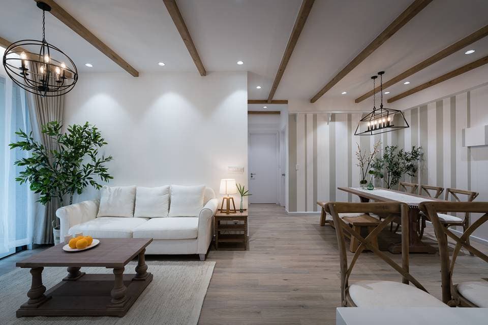 Cải tạo theo phong cách modern country, căn chung cư ở Sài Gòn mang vẻ đẹp mộc mạc, hiện đại