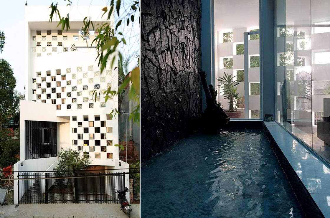 Caro House - Ngôi nhà phố 4 tầng với giải pháp chắn nắng hướng Tây độc đáo ở Vĩnh Phúc