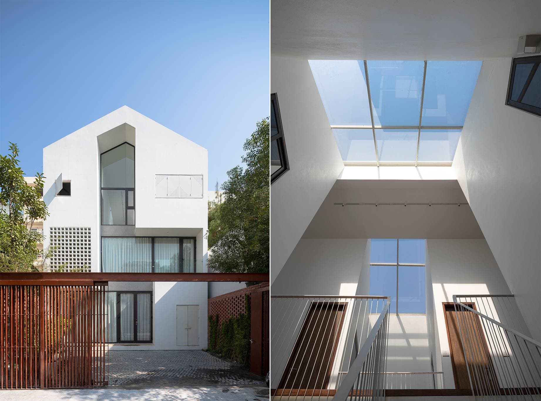 Nhà Hạ Long (HL House) với khoảng thông tầng độc đáo giúp kiểm soát nắng, gió theo ý gia chủ