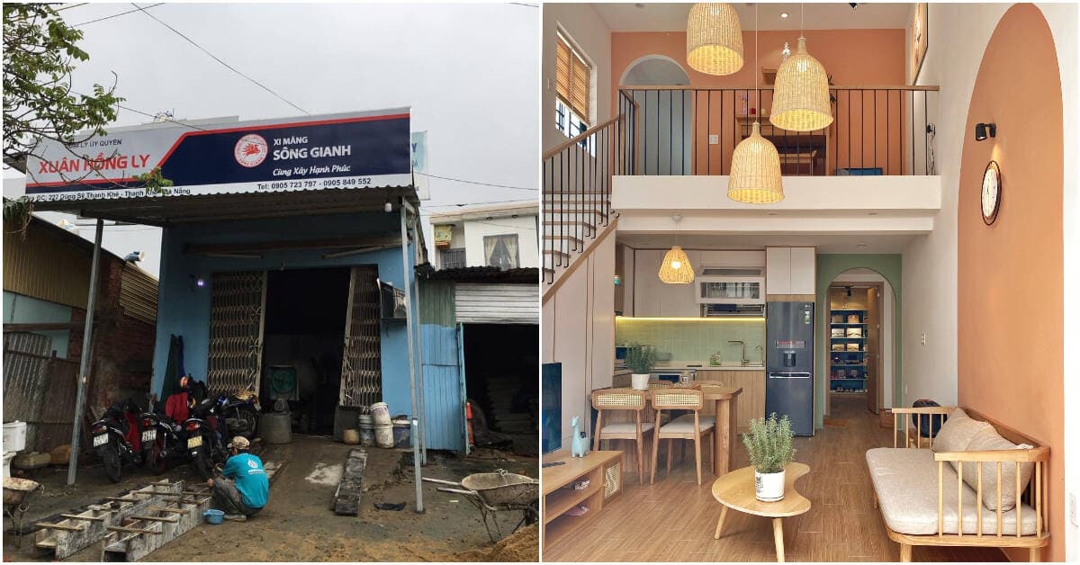 Nhà 1 tầng 1 lửng khang trang cải tạo từ cửa hàng đã xuống cấp, chi phí hoàn thiện hết 850 triệu đồng