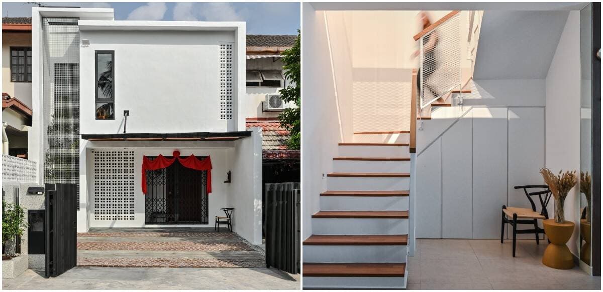Lựa chọn giải pháp làm mát tự nhiên giúp nhà phố 2 tầng thoáng đãng, khang trang sau cải tạo