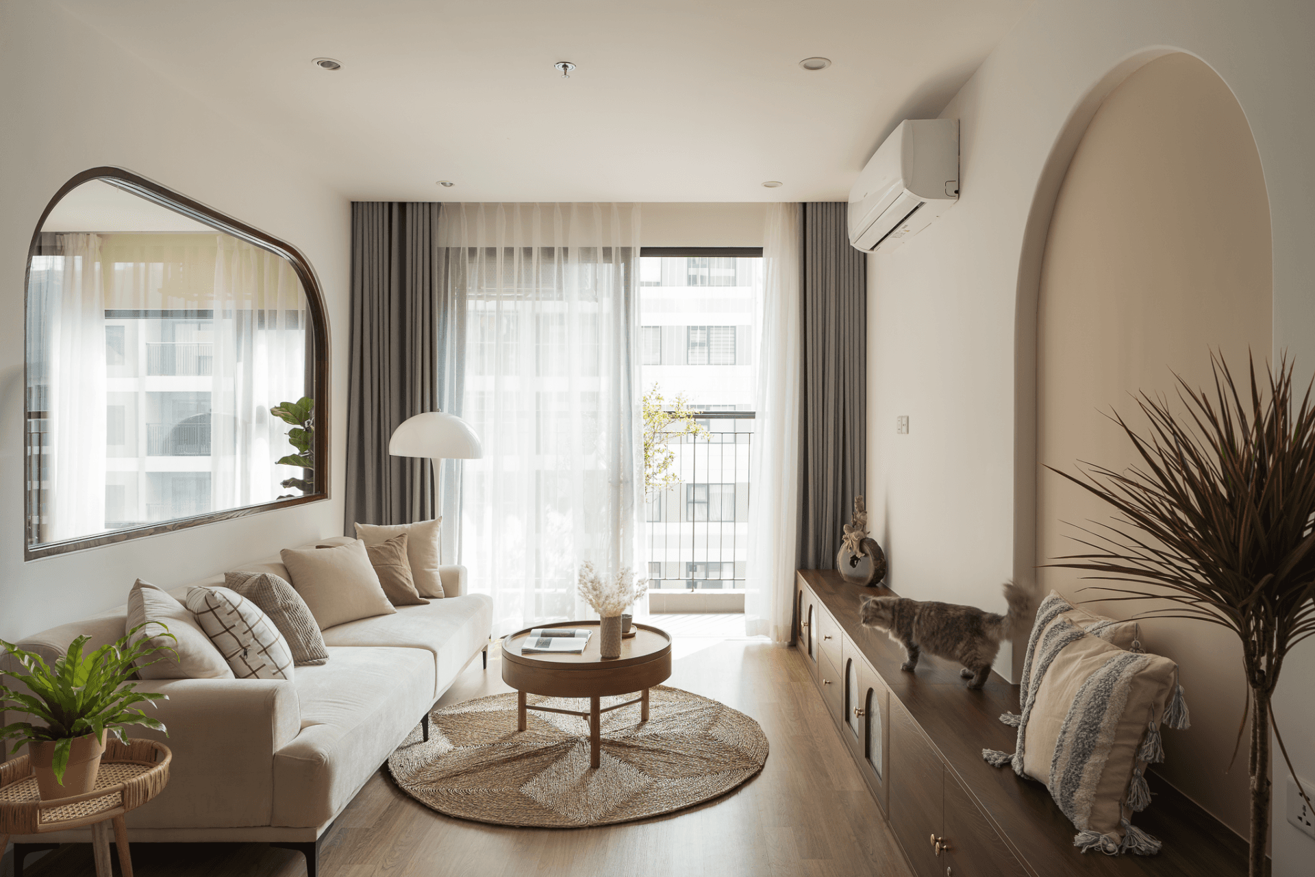 Căn hộ 48m2 được tính toán thiết kế để dùng với 3 mục đích, chi phí hoàn thiện 180 triệu đồng
