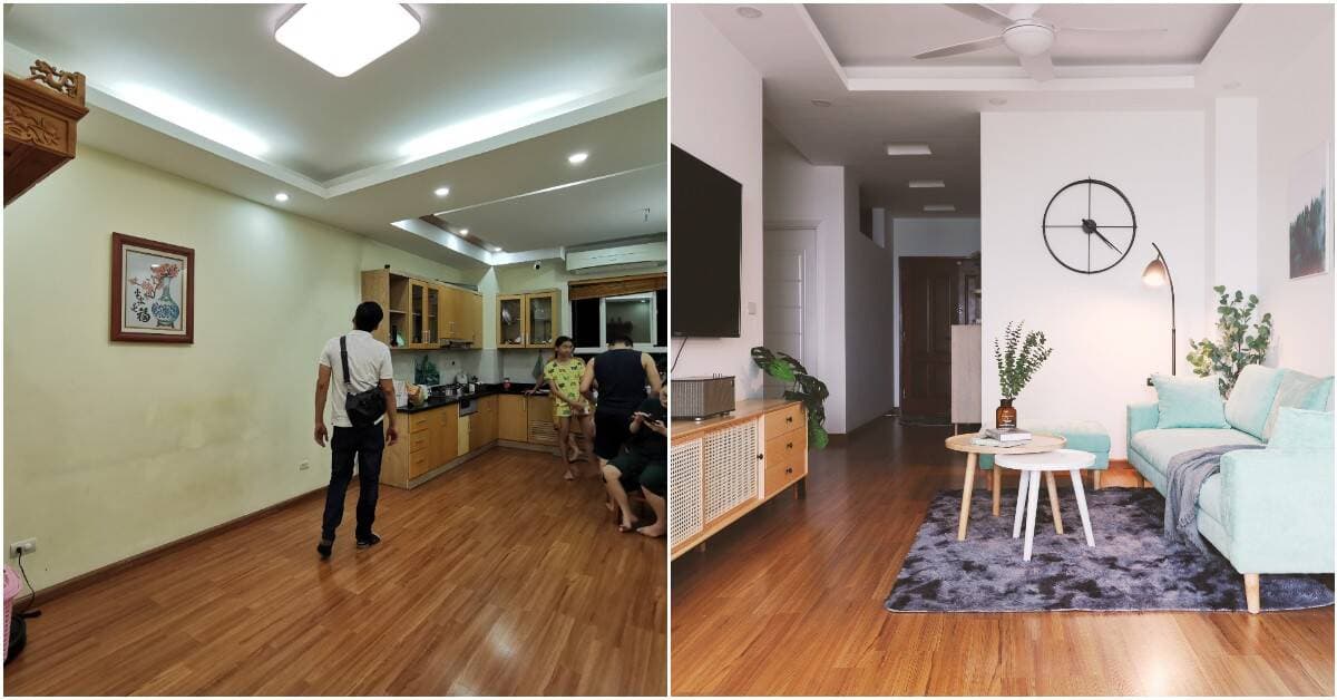 Vợ chồng 9x tất bật sửa nhà để đón đứa con đầu lòng