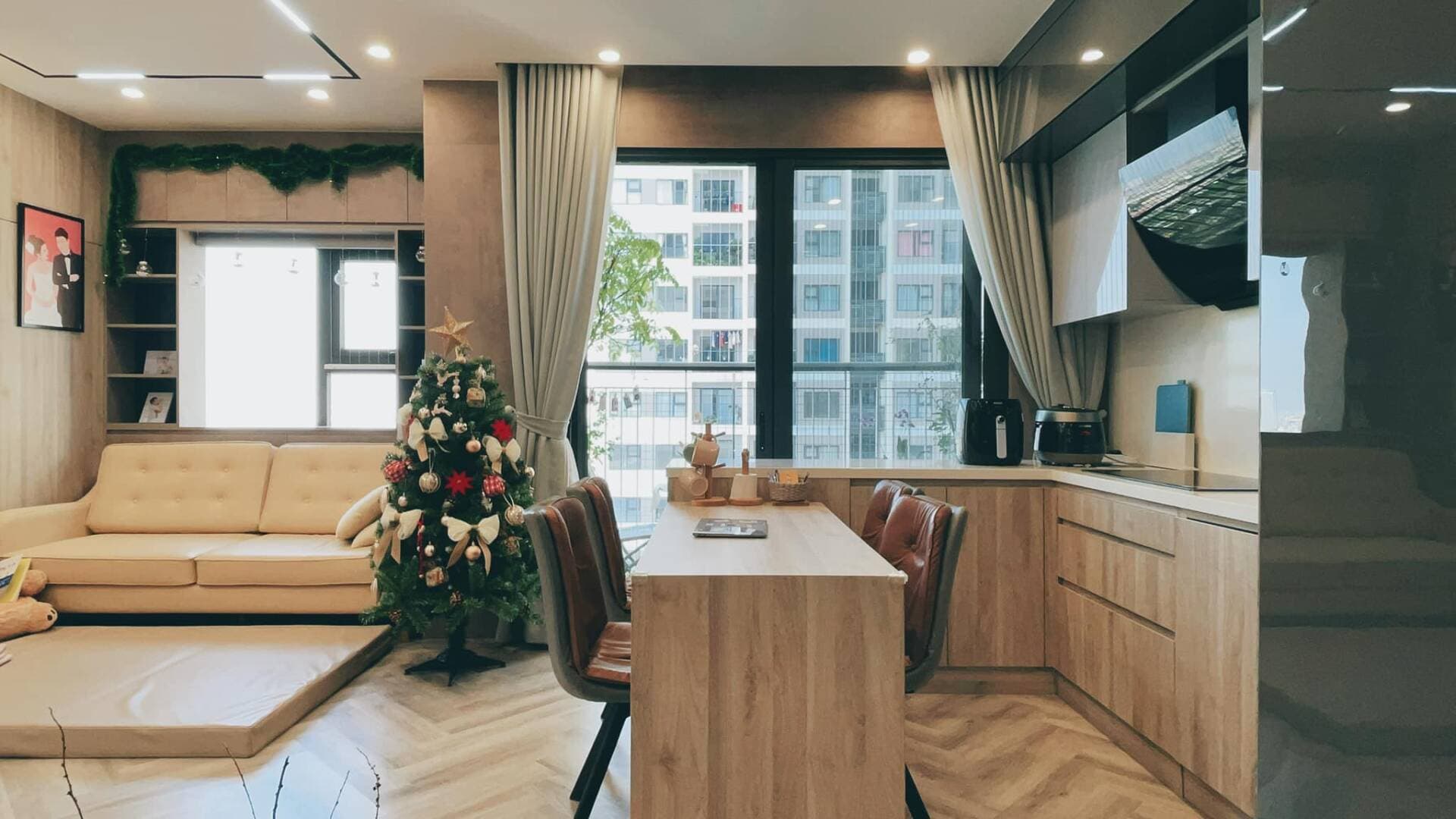 Vợ chồng trẻ thay đổi mặt bằng căn hộ 64m2 vì nhà có em bé, hạnh phúc dưới mái ấm bình yên sau nhiều năm nỗ lực