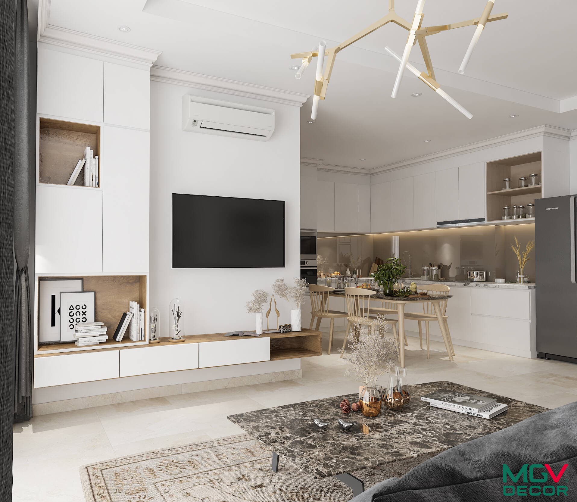Làm chung cư mọi vũ trụ - Xem ngay "vũ trụ" Floria căn hộ 80m2 theo phong cách hiện đại