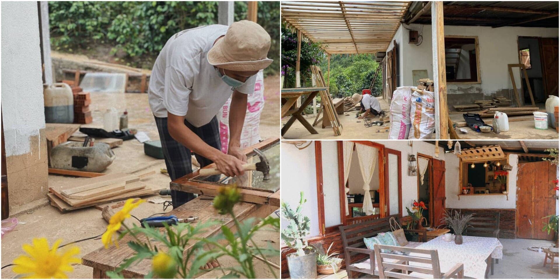 Chàng sinh viên 20 tuổi tự cải tạo nhà cấp 4 với chi phí chưa đến 100 triệu đồng tại Đà Lạt