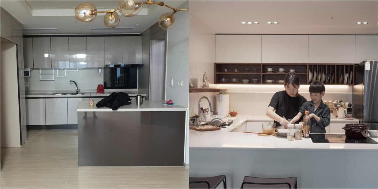 Từ bỏ việc chuyển đến ngôi nhà rộng hơn, cả gia đình bắt tay cải tạo căn hộ cũ đầy kỷ niệm