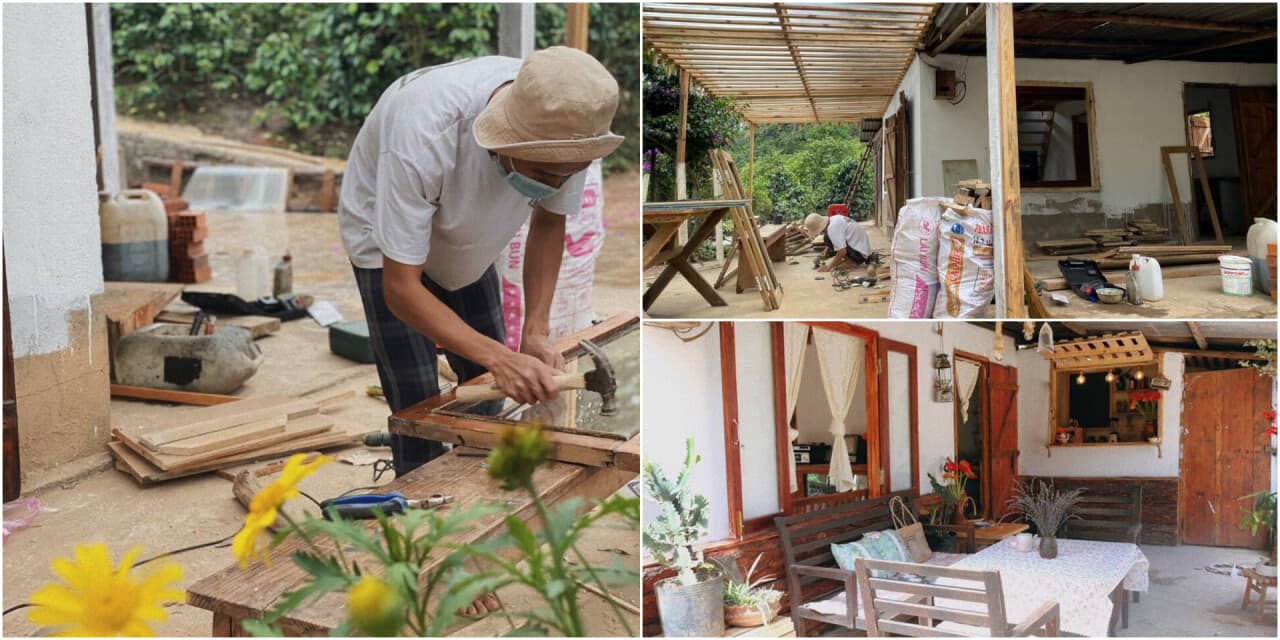 Chàng sinh viên 20 tuổi tự cải tạo nhà cấp 4 với chi phí chưa đến 100 triệu đồng tại Đà Lạt