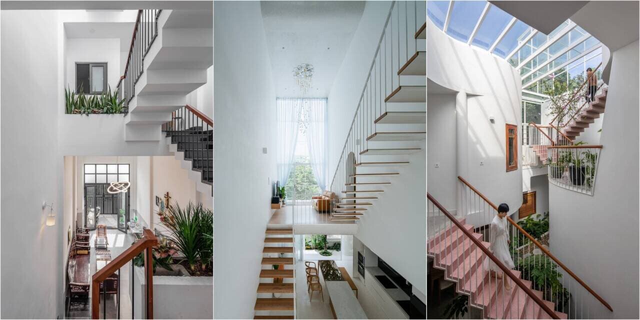 10 nhà Việt ứng dụng thiết kế thông tầng cực khéo, giải quyết gọn vấn đề diện tích và nhu cầu sử dụng