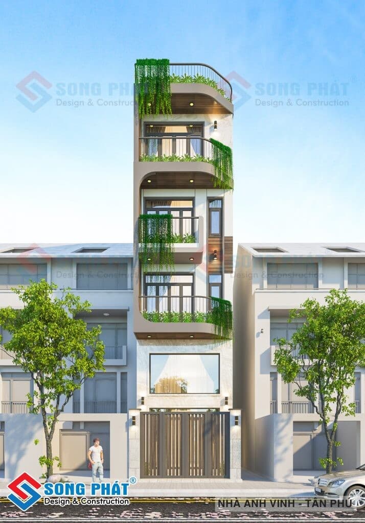 Say mê thiết kế nhà trệt lửng 3 lầu sân thượng vẻ đẹp sự tinh tế
