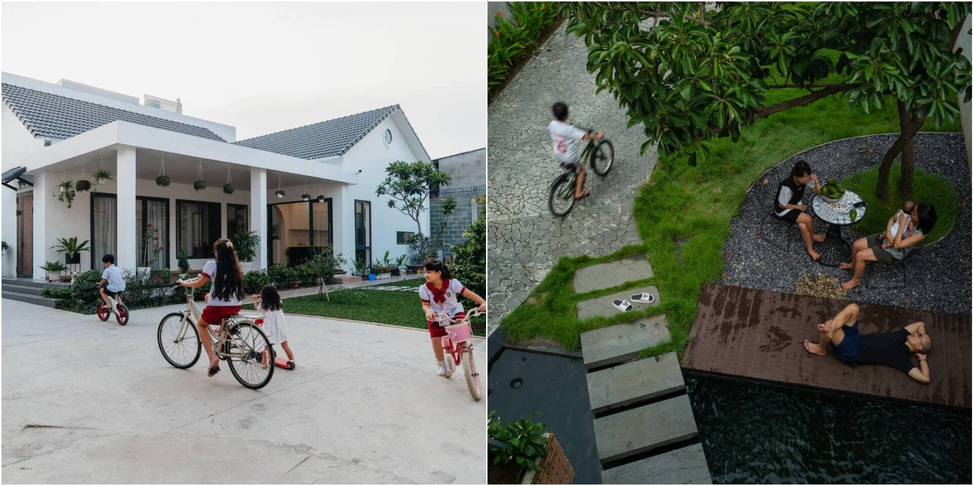 TOP 10 nhà đẹp ở Đồng Nai, thiết kế chú trọng không gian chung cả trong và ngoài nhà