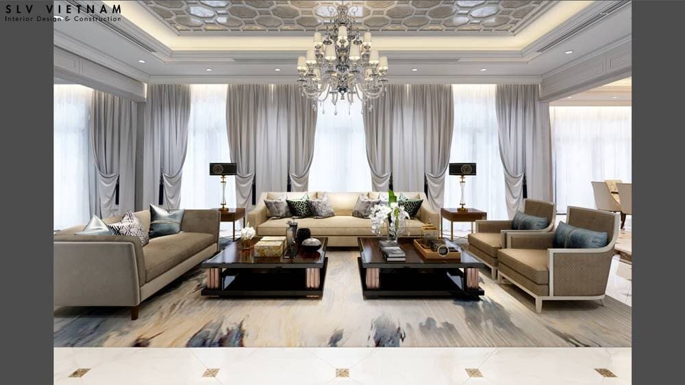 Dự án thi công nội thất biệt thự cao cấp quận 2