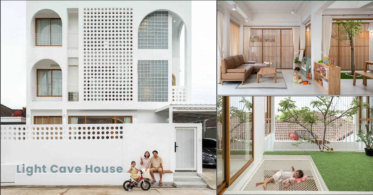 Nhà phố thông thoáng nhờ kết hợp “nhịp nhàng” từ mặt tiền, khu trung tâm đến sân sau nhà